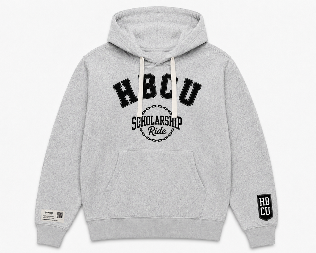 HBCU Scholarship Ride Drawstring Hoodie w/Appliqué