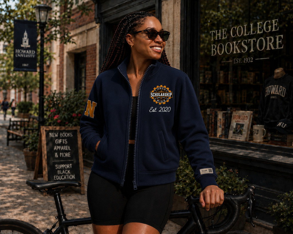 HBCU Scholarship Ride Fleece Cardigan w/Appliqué