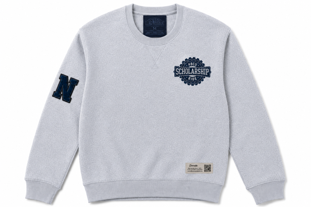 HBCU Scholarship Ride Map Crewneck with Reflective Printing